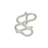 Elegante hebilla de conexión para pulsera y collar con forma de S y W de plata 925, hebilla de conexión, accesorios para joyería DIY