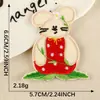 Nuevos Artículos Más Vendidos Lindos Dibujos Animados Serie de Animales de Fresa Accesorios para Ropa Autoadhesivos Accesorios DIY Bordados Pegatinas de Tela