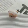 Contas de urso de desenho animado pintadas à mão, acessórios para pulseira e chaveiro de celular DIY, contas soltas de resina fofas, atacado