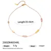 Moda de Alta Gama Transfronteriza Diseño de Nicho Mariposa de Amor Piedra Natural Acero de Titanio Acero Inoxidable Collar de Cuentas Verano para Mujer