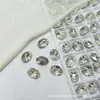 Wuzhou K9 Super Brillante 6X8 Forma de Huevo de Paloma Diamante 1:1 Réplica Huazi Decorativos Irregulares con Base Puntiaguda Accesorios para Uñas Piezas de Diamante