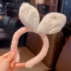 Faixa de Cabelo Lavável Feminina Fofa 2025 Novo Headwear de Desenho Animado Lavar o Rosto Aplicar Máscara Faixa de Cabelo Antiderrapante Faixa de Cabeça de Pelúcia
