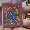 Venta Caliente Tíbet Nepalés Pintado a Mano Puro Thangka Dios Negro de la Riqueza Núcleo de Tarjeta 4*5