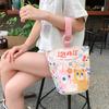 Bolsa Tote de Panda de Dibujos Animados Bolsa de Lona Bolso de Cubo de Gran Capacidad para Mujer 2025 Primavera y Verano Nuevo Bolsa para Lonchera Dropshipping