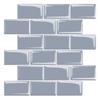 Pegatinas de pared autoadhesivas con pegamento de gota, procesamiento de fábrica, serie de ladrillos cuadrados pequeños, decoración de pared, papel tapiz 3D, pegatinas impermeables y resistentes a las manchas