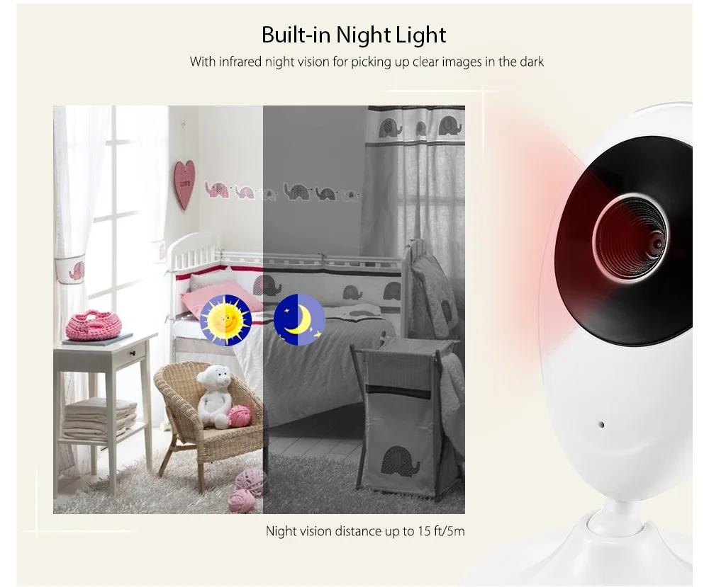 SP880 wireless digital baby monitor wireless audio video mini smart baby monitor camera