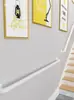 Corrimão de escada moderno minimalista de tubo de ferro para casa, loft interno, montado na parede, corrimão antiderrapante para idosos, adequado para creches