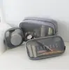 Bolsa de tocador tridimensional para hombre, bolsa de mano transpirable para maquillaje, bolsa médica portátil de viaje para mujer, bolsa de alta fidelidad digital, bolsa de almacenamiento para auriculares