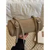 Bolsa de Axila de Luxo para Mulheres, Bolsa de Mão Estilo Almofada, Bolsa Cilíndrica para Ombro para o Dia a Dia, Moda Casual Transfronteiriça 2026 Modelo Novo