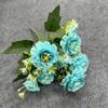 Ramo de rosas de simulación nuevo 2024, venta al por mayor, flores falsas, comercio exterior, boda, flores, decoración del hogar, plantas de simulación