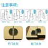 Accesorios para Particiones de Acero Inoxidable para Baño Público Puerta de Cierre Automático para Inodoro Bisagra Plana para Inodoro Juego de Puertas Apilables Engrosadas para Inodoro