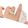 Infantil Lindo Esmalte Pequeño Panda Gato Xiaohua Anillo Abierto Año Nuevo Diseño Sensación Novia Anillo Abierto Lindo