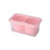 Hielera de Silicona con Caja de Almacenamiento 8 Compartimentos Cuadrada Hielera Presiona Fácil de Desmoldar Molde para Hielo con Tapa Bola de Hielo Redonda de 2 Orificios