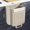 Cubo de basura para el hogar montado en la pared, Cubo de basura multifuncional montado en la pared para puerta de armario sin perforaciones, Ahorra esfuerzo y no necesita agacharse