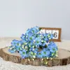 Flor de Paulownia de Dez Cabeças Simulada Decoração de Casa Material de Flor Plástico Floral Seda Artesanal Simulação Natural Arranjo Externo