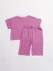 2026 Comércio Exterior Mais Vendido Conjunto de Camiseta Solta e Calça Longa para Sala de Estar Infantil para Meninas e Meninos, Conjunto de Roupa de Casa de Verão