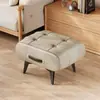 Banqueta para Cambiar Zapatos para Entrada de Casa, Reposapiés Moderno con Cojín Suave, Mesa de Café de Lujo Ligero, Taburete Bajo, Sofá, Vestíbulo de Sala de Estar, Asiento Suave Simple