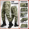 Pantalones deportivos de camuflaje transfronterizos para primavera y otoño para hombre, algodón puro, elásticos, resistentes al desgaste, pantalones de trabajo, pantalones de protección laboral multibolsillos para trabajos en obra