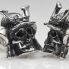 Pendientes de Calavera de Halloween Más Vendidos Transfronterizos, Pendientes Punk de Calavera para Hombre, Pendientes de Hip-Hop al por Mayor