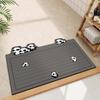 Alfombrilla absorbente de barro de diatomeas para baño con dibujos animados de forma especial, para puerta de inodoro, de secado rápido, resistente al desgaste, suave, antideslizante