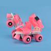 Patines ajustables para niños, patines de dos hileras, patines sencillos de cuatro ruedas, zapatos de tacón alto, zapatos para caminar, venta directa de fábrica