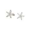 Brincos Stud de Aço Inoxidável Zircônia Geométricos, Design de Flor e Borboleta, Studs Versáteis para Cartilagem da Orelha, Studs Espirais Internos para Lábio, Joias para Piercing