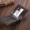 Cartera corta para hombre transfronteriza, retro, con múltiples ranuras para tarjetas, gran capacidad, monedero casual, venta al por mayor de fábrica