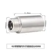 Conector Rosqueado de Aço Inoxidável de 4 Pontos, Adaptador Direto com Rosca Interna e Externa, Conector de Tubo de Extensão Espessado de 6 Pontos para 4 Pontos, Conexões para Tubos de Água