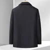 Traje de Solapa para Hombre de Invierno con Felpa Gruesa Ropa de Algodón Casual de Negocios Ropa para Hombre de Mediana Edad Anciano Papá Estilo Invierno Ropa de Abrigo Cálida