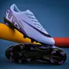 Zapatos de fútbol populares transfronterizos resistentes al desgaste tipo Asesino para niños y adolescentes, transpirables con tacos largos y cortos, distribución mayorista.