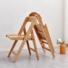 Cadeira Dobrável de Bambu, Cadeira de Jantar, Cadeira de Estudo, Banqueta de Varanda, Assento Empilhável de Bambu, Uso Doméstico Moderno Minimalista