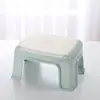 Banqueta de plástico espessa e resistente, banqueta baixa para quarto, banqueta para banheiro, apoio para os pés, banqueta para trocar de sapato, banqueta pequena para casa