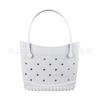 Bolsa de Playa Eva Estilo Coreano Ligera Gran Capacidad Bolsa de Agujeros Se Puede DIY Joyería Accesorios Estilo Vacaciones de Verano Bolsa Tote