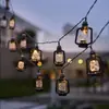 Lâmpada de querosene LED retrô para acampamento ao ar livre luz de atmosfera de feriado Luzes decorativas de corda à prova d'água USB para toldo de barraca de camping