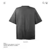 Camiseta de Manga Corta Estampada de Algodón Puro Pesado Marca de Moda Oscura Americana para Hombres y Mujeres Nueva Holgada Exportación Transfronteriza Venta al por Mayor 250g