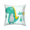 Funda de Almohada de Dibujos Animados de Dinosaurio de Venta Caliente Transfronteriza Estampada Digitalmente Piel de Melocotón Cojín Funda de Almohada para Coche Sofá Cama Almohada