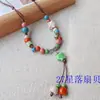 Colar de Cerâmica Jingdezhen Novo Estilo Chinês Estilo Antigo Colar Estilo Fresco de Estudante Joia de Estilo Nacional Tecida à Mão para Menina
