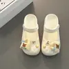 Zuecos de Dibujos Animados Lindos de Doble Uso para Mujer, Moda Verano 2026 Sandalias Cerradas Antideslizantes de Suela Gruesa Originales