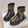 Botas Martin para Niñas 2026 Otoño Nuevo Estilo Botines Cortos para Niñas Botas Cortas de Piel Estilo Británico Retro para Niños Botas de Moda Elegantes