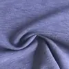 Tecido de algodão com aspecto rústico, trama simples, 330g, tecido simples de dupla face para vestuário, top de malha, camiseta, jersey
