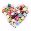 Flores Artificiales de Comercio Exterior Rosa de Seda Cabeza de Flor Artificial Accesorios de Decoración DIY para el Hogar Navidad Año Nuevo Boda