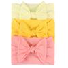 3 Peças Nylon Laço Estilo Faixa de Cabelo Headwear Ins Simples Moda Decoração Acessórios para Cabelo de Bebê