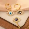 Nuevos pendientes de ojo de diablo personalizados de venta caliente transfronteriza para mujer, moda simple, pendientes de ojos malignos, venta al por mayor, ventas directas