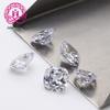 Zircônia Cúbica Branca 5A 3*3Mm_12*12Mm Gema Pedra Solta Fabricante Fonte Wuzhou Atacado Cz