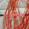 Nuevo sólido hueco seda de vidrio hecho a mano plástico cuerda trenzada color cristal transparente línea de cuentas suave tensión alemana