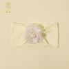 Diadema de malla con flor de estilo coreano transfronteriza nueva y linda para bebé, diadema de nailon para niños, fontanela de bebé