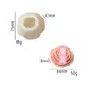Vários Moldes de Silicone para Velas Perfumadas com Flores Rosa Enfeites de Gesso Chocolate Assar Bolo
