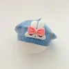 Chapéu de Bebê Primavera e Outono Boina Infantil Coelho Fofo Chapéu de Pintor para Bebê Outono e Inverno Chapéu de Lã à Prova de Vento para Meninas