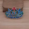 Novo Estilo 6.3*4.4cm Cloisonné Acessórios Estilo Antigo Adorno de Cabeça para Noivas Decoração de Leque para Traje Tradicional Pingente