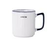 [Personalizado] Taza de Cerámica Rayada Japonesa Casual Taza de Agua de Cerámica Taza para Desayuno Taza de Café Regalo Personalización